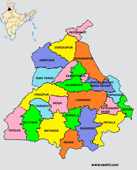 Panjab Map